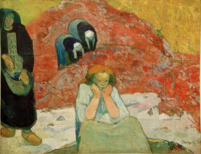 À la clôture du jardin - Fritz von Uhde